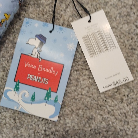 Vera Bradley+Peanuts ski slope Snoopy Christmas stocking - Picture 3 of 3